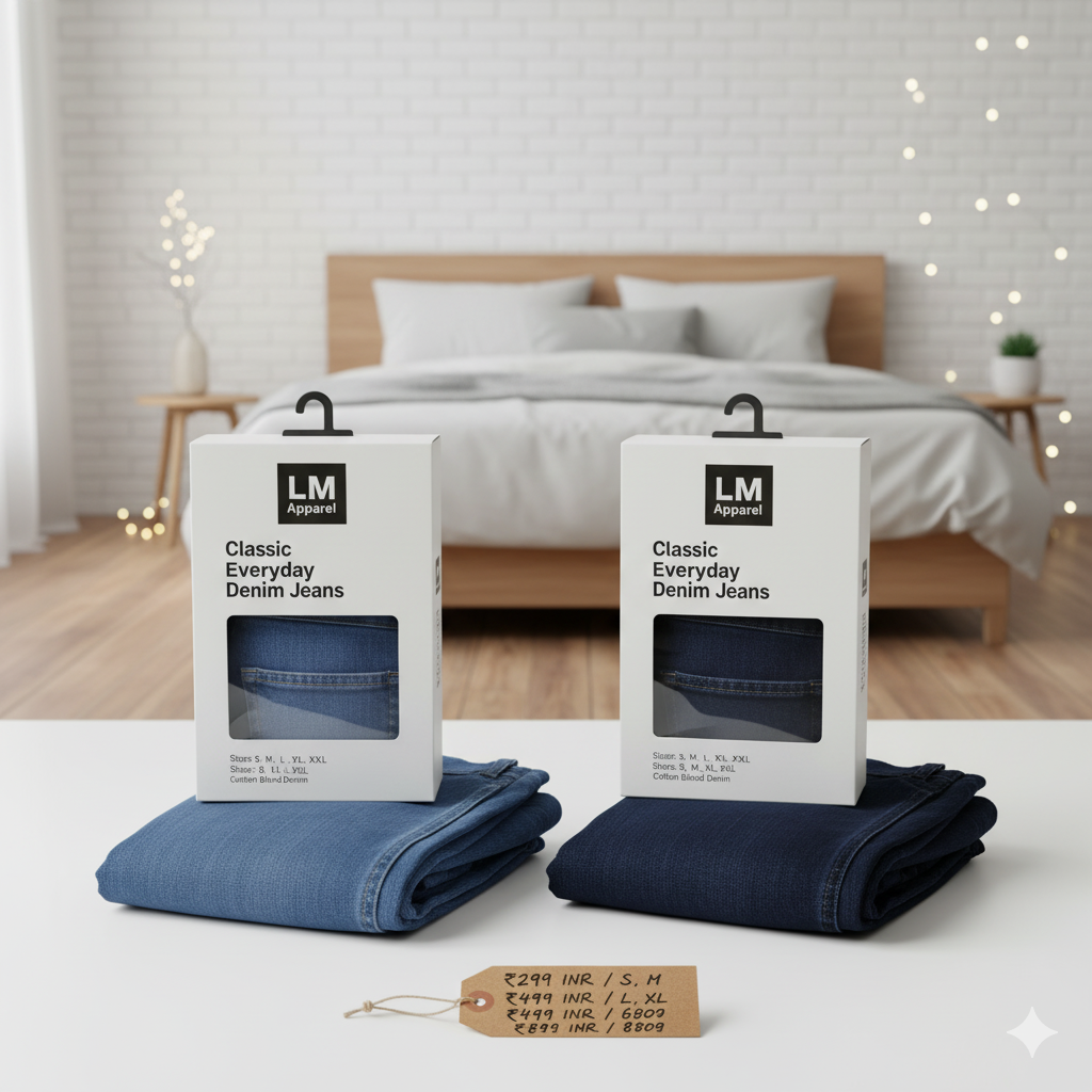 LM Apparel Classic Everyday Denim Jeans